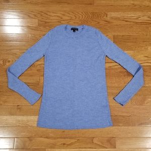 Banana Republic blue ribbed crewneck sweater L